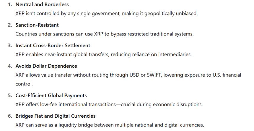 Ripple(XRP)为何值得关注:地缘政治动荡或成其崛起契机