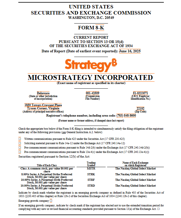 战争阴云下比特币逆势上涨：Strategy斥资10亿美元增持